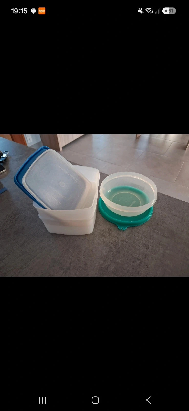 Boite tupperware